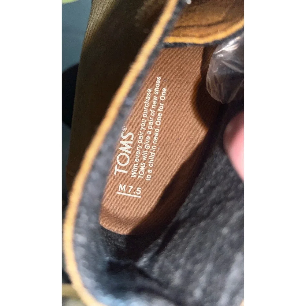 TOMS Mens Chukka Desert Boots Tan Suede Corduroy Lace Up Mid Top‎ Shoes Size 7.5
